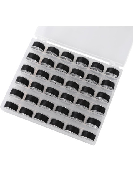36 Bobinas y Hilos de Coser DGTANGYIN con Caja - Negro