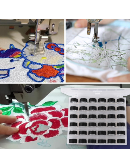 36 Bobinas y Hilos de Coser DGTANGYIN con Caja - Negro