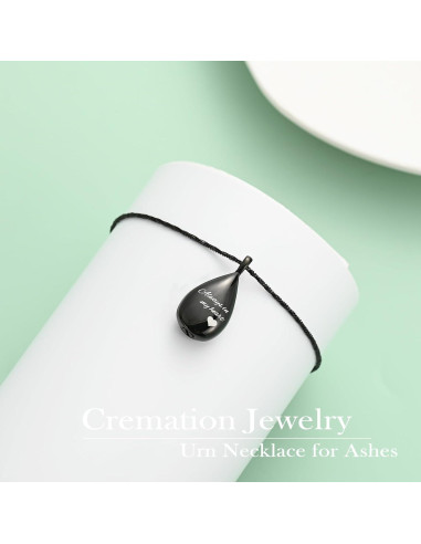 Collar de Urna en Forma de Gota Yinplsmemory para Cenizas