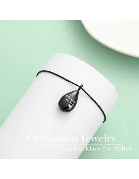 Collar de Urna en Forma de Gota Yinplsmemory para Cenizas