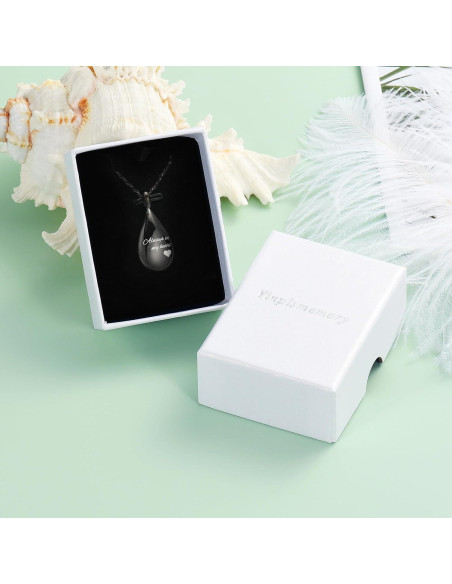 Collar de Urna en Forma de Gota Yinplsmemory para Cenizas