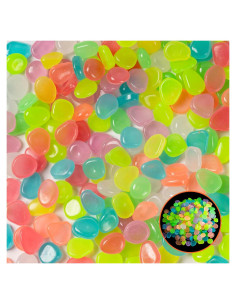 200 Piezas Rocas Brillantes para Acuario Rislobx - Luminiscentes