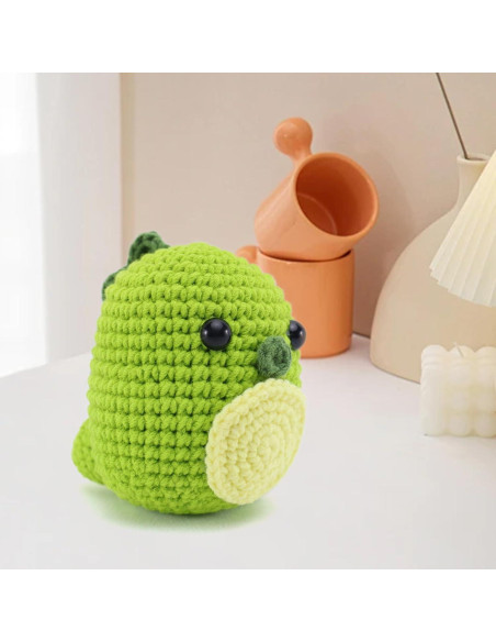 Kit de Crochet Dinosaurio Bennra para Principiantes con Tutoriales Kit de Crochet Dinosaurio Bennra para Principiantes con Tutoriales