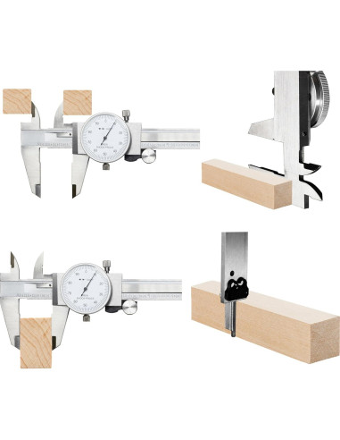 Calibrador de Acero Carbono TEXALAN 0-15.24 cm 4 Vías