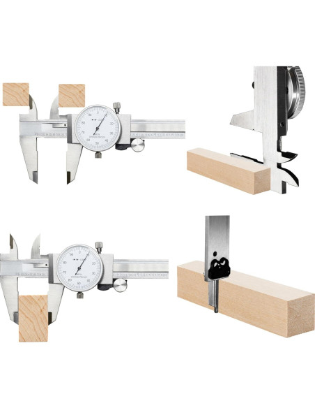 Calibrador de Acero Carbono TEXALAN 0-15.24 cm 4 Vías