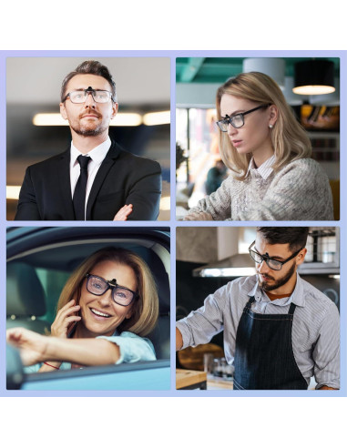 Gafas de Lectura Plegables con Clip Anti-luz Azul Unisex