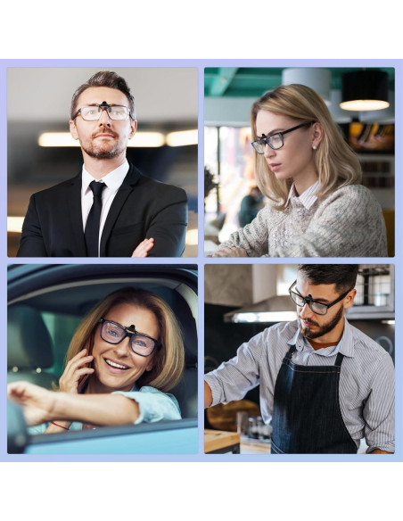 Gafas de Lectura Plegables con Clip Anti-luz Azul Unisex