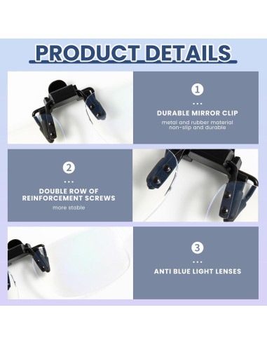 Gafas de Lectura Plegables con Clip Anti-luz Azul Unisex