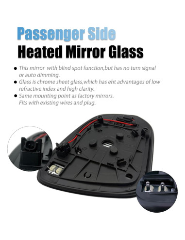 Cristal Espejo Lateral Izquierdo Toyota RAV4 2013-2018 MENGYUCAR