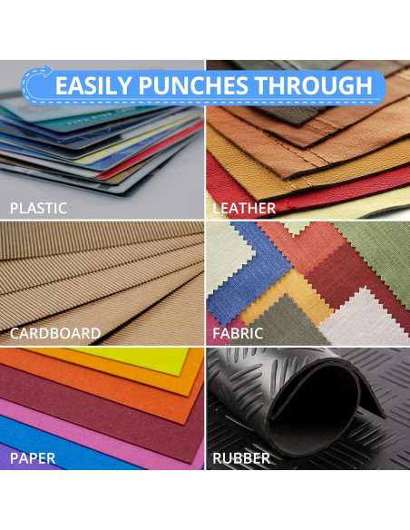 Perforadora de Agujeros de Cuero CAMWAY + 240 Remaches