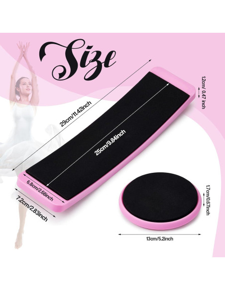 2 Tablas Giratorias Portátiles Motionchic para Patinaje y Baile