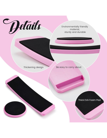 2 Tablas Giratorias Portátiles Motionchic para Patinaje y Baile