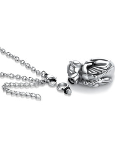 Collar de Urna de Crema QeenseKc Ángel Gato para Cenizas 2