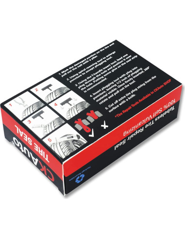 CKAuto 30pcs Cuerdas Negras 10.16 cm para Reparación de Neumáticos