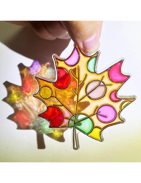 Kit de Manualidades AUEKIV - 32 Atrapasoles Hoja Otoño Kit de Manualidades AUEKIV - 32 Atrapasoles Hoja Otoño