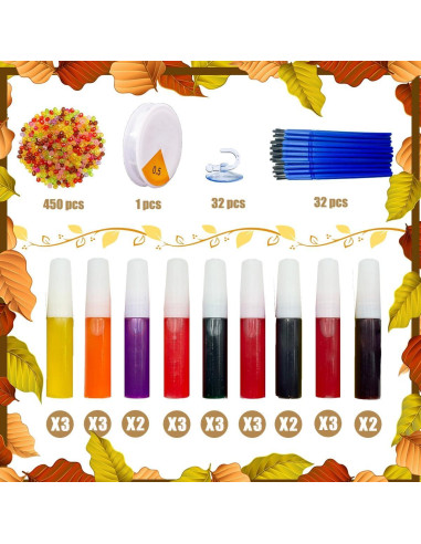 Kit de Manualidades AUEKIV - 32 Atrapasoles Hoja Otoño