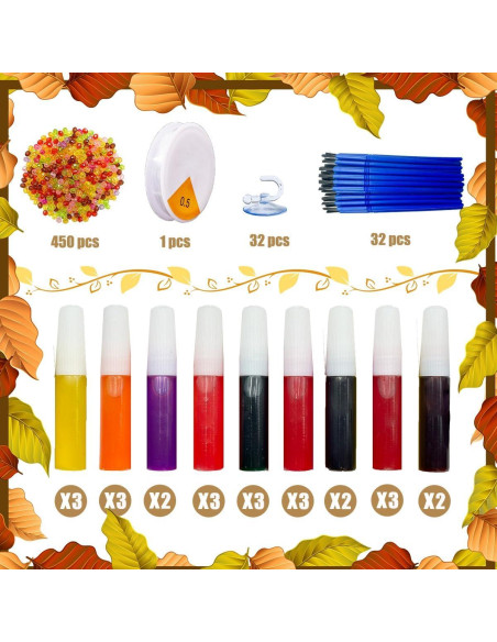 Kit de Manualidades AUEKIV - 32 Atrapasoles Hoja Otoño Kit de Manualidades AUEKIV - 32 Atrapasoles Hoja Otoño