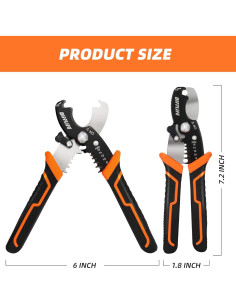 Herramienta Multifuncional DIFFLIFE 18 cm Pelacables y Cortadores 2