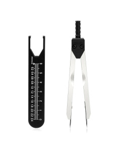 Calibrador EKG MOZEAT LENS 2 Piezas Negro 11.5 cm