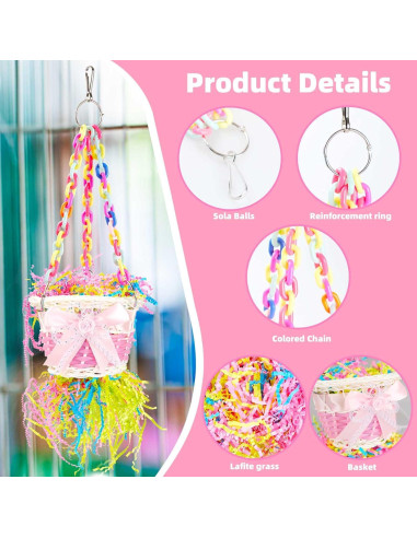 Juguetes para Aves A Little Cloud Escalera Colorida 6PCS