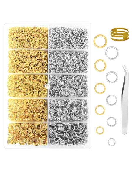 4800 Anillas de Salto Metálicas Naturahand para Joyería