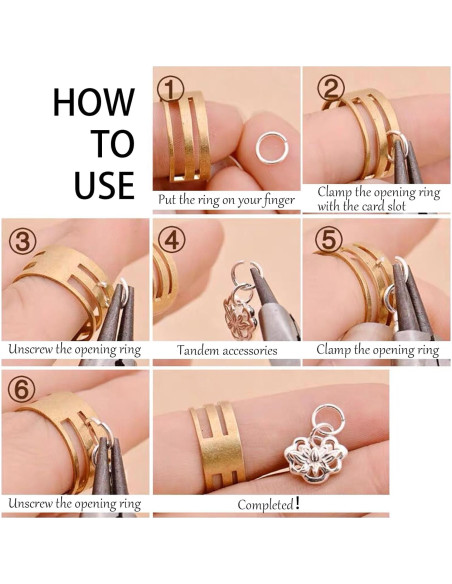 4800 Anillas de Salto Metálicas Naturahand para Joyería