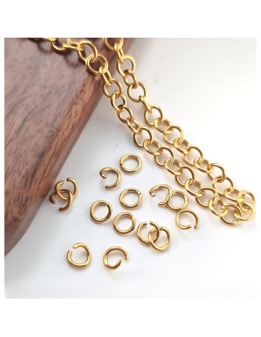 4800 Anillas de Salto Metálicas Naturahand para Joyería