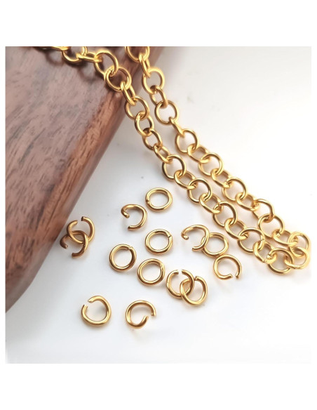 4800 Anillas de Salto Metálicas Naturahand para Joyería