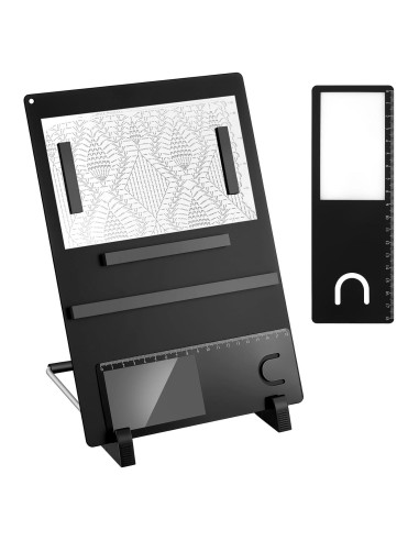 Juego de Herramientas de Tejido Flutesan 8 Pcs Tablero Magnético