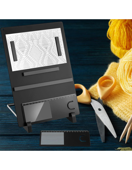 Juego de Herramientas de Tejido Flutesan 8 Pcs Tablero Magnético