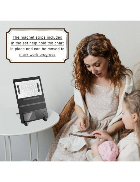 Juego de Herramientas de Tejido Flutesan 8 Pcs Tablero Magnético