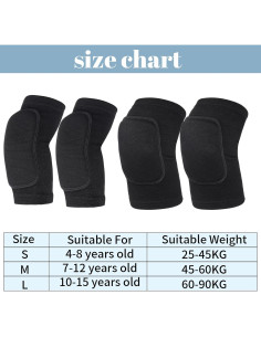 Conjunto de Rodilleras y Mangas para Voleibol obmwang Niños 2