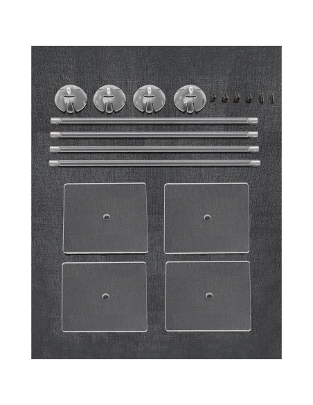 Soporte de Globo Acrílico Transparente TEKXYZ 40cm - Juego de 4