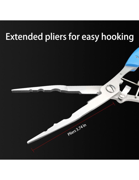 Alicates de Pesca Multifuncionales Pezlun con Báscula y Agarrador