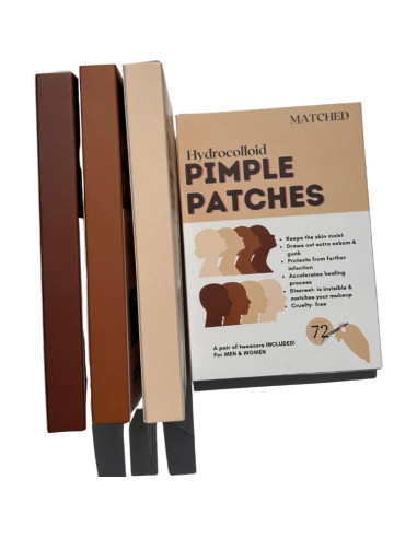 Parches Hidrocoloides para Acné MATCHED - 72 Unidades - Tono MIAMI