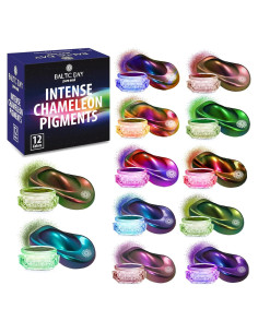 Juego de Polvo de Mica Camaleón Intenso Baltic Day - 12 Colores