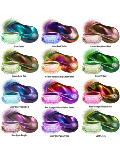 Juego de Polvo de Mica Camaleón Intenso Baltic Day - 12 Colores 2