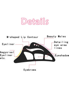 Plantilla de Sombra de Ojos Eyetour 2 Pcs - Maquillaje Fácil 2