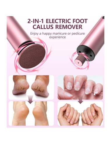 Removedor de Callos Eléctrico Inalámbrico ERYUHAIAN 6 Velocidades