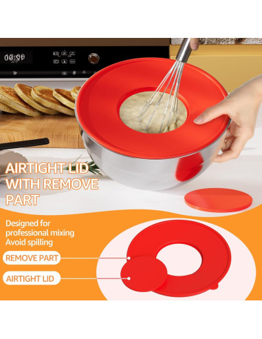 Juego de Tazones de Mezcla JSCARES 9 Piezas Acero Inoxidable