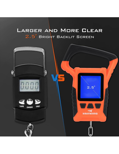 Balanza Digital Flotante KastKing WideView 110lb (49.9kg) LCD
