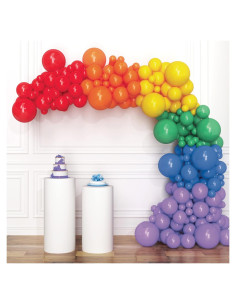 Kit de Arco de Globos Arcoíris House of Party - 135 Pzs