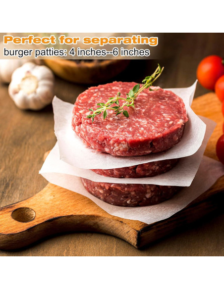 Papel Pergamino para Hamburguesas AIMEIKI 300 Hojas 15x15 cm