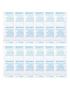 100 Paquetes de Gel de Sílice 5g Wisesorbent para Alimentos