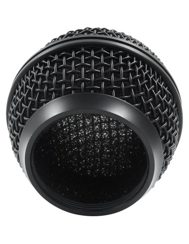 Rejilla de Micrófono Reemplazo Moicstiy 2 Pcs Negro SM58