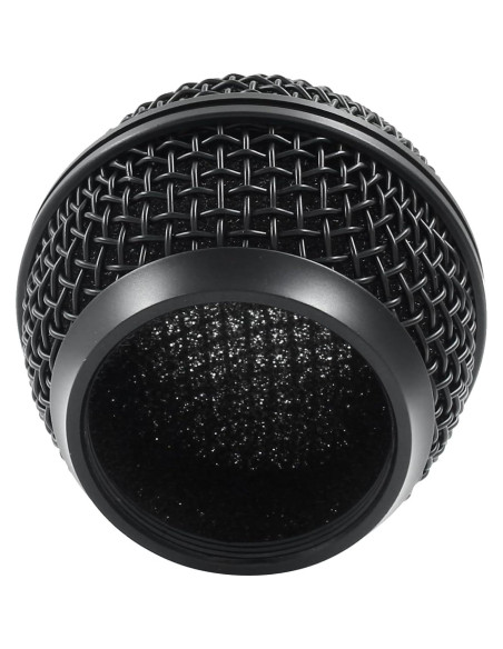 Rejilla de Micrófono Reemplazo Moicstiy 2 Pcs Negro SM58