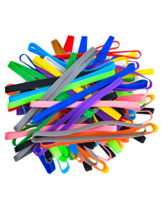 Bandas de Goma de Silicona Coopay 60 Piezas 13.97 cm Coloridas