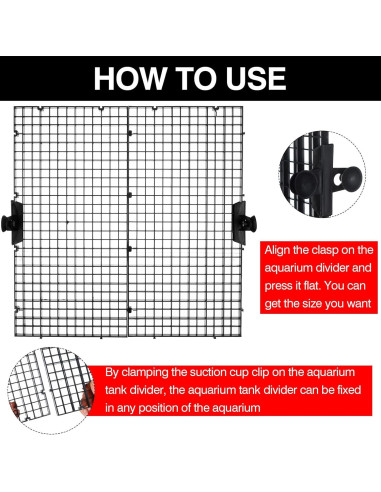 Divisores de Pecera 18 Pcs Layashala con Clips de Succión