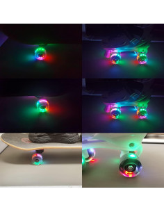 Ruedas de patín FREEDARE 54mm 83A con rodamientos y herramienta T 2