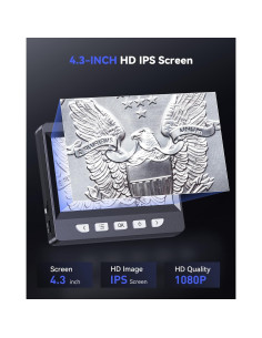 Microscopio Digital AOPICK 1000X con Pantalla LCD 4.3" - Negro 2